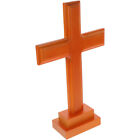  Drewniany krzyż z podstawą drewniany krzyż ornament wykwintny drewniany krzyż rzemiosło dekoracja