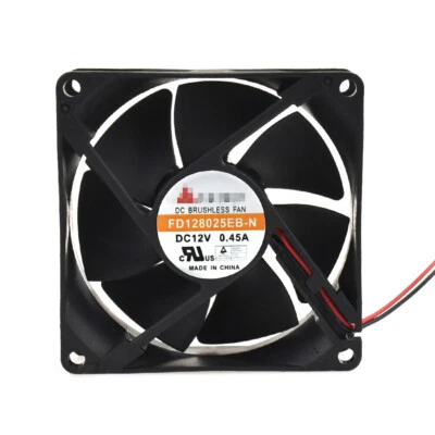 Cooling fan FD128025EB-N for Y.S.TECH Chassis Powe Cooler 12V 80*25mm 0.45A 2PIN - Image 1 of 4