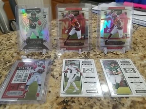 NFL Football Card Lot #235 - 6 NFL Cards - Hall, Wilson, Murray, Etc. - Picture 1 of 7