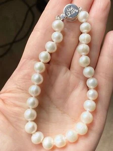 Helzberg 8mm freshwater pearl I am loved bracelet - Picture 1 of 4