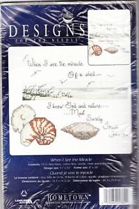 Counted Cross Stitch Kit:  When I See the Miracle of a Shell Leisure Arts 305382
