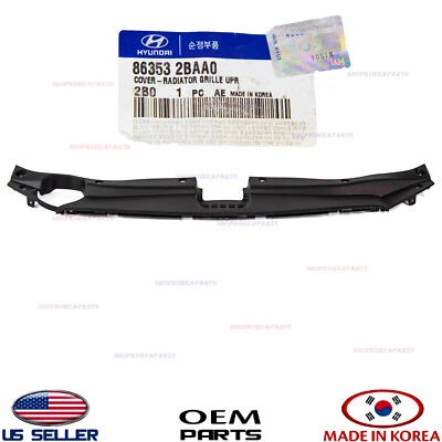 Cubierta genuina rejilla radiador protector de vista superior OEM HYUNDAI SANTA FE 2010-2012 Foto 1 de 3