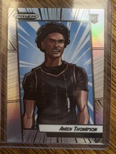 2023 -24 Panini Prizm Draft Amen Thompson Rookie Manga Silver Prizm SP