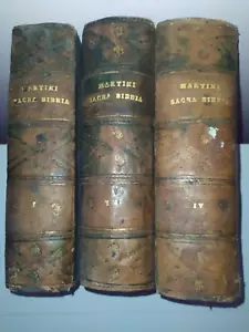 MARTINI Antonio, LA SACRA BIBBIA SECONDO LA VOLGATA VOL 1 2 E 4 - Foto 1 di 10