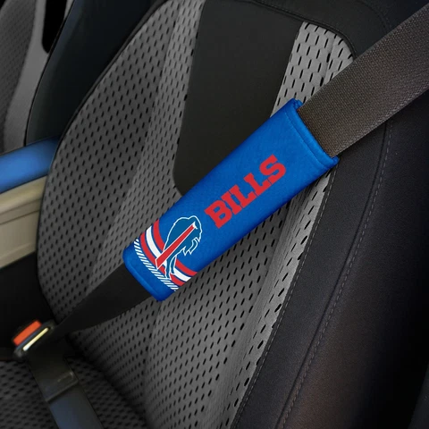 Buffalo Bills Set of 2 Rally Design Premium Seat Belt Shoulder Pad Covers Cover