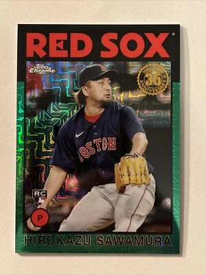 2021 Topps Update Silver Pack Green #86C-46 Hirokazu Sawamura Rookie 17/99 - Image 1 of 2