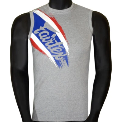 Fairtex MTT77 Muay Thai Boxing Cotton Jersey Tank Top T-Shirt  MMA Kickboxing - Image 1 of 4