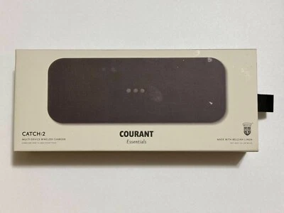 Courant Catch:2 Black Leather Multi-Device Wireless Charging Pad USB C MSRP 150$ - Image 1 of 2