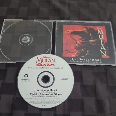 Mulan CD Single True To Your Heart I’ll Make A Man Out Of You Disney Vintage 90s - Image 1 of 4