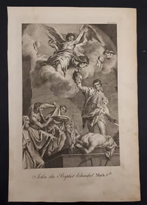Inc. History Holy Bible 1785: John Baptist beheaded - Giovanni Battista decapit - Picture 1 of 9