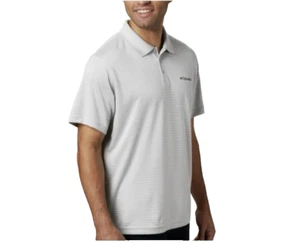 Camisa polo Columbia Utilizer Stripe III para hombre AM1089-019 omni-sombra talla grande - Imagen 1 de 4