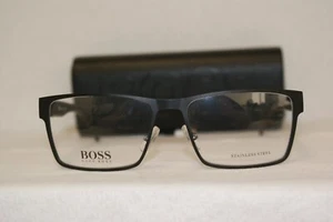 Nuevo Auténtico Hugo Boss 0730 Negro/Gris 0K9B 56-16-140 ¡Con Estuche Original! - Imagen 1 de 5