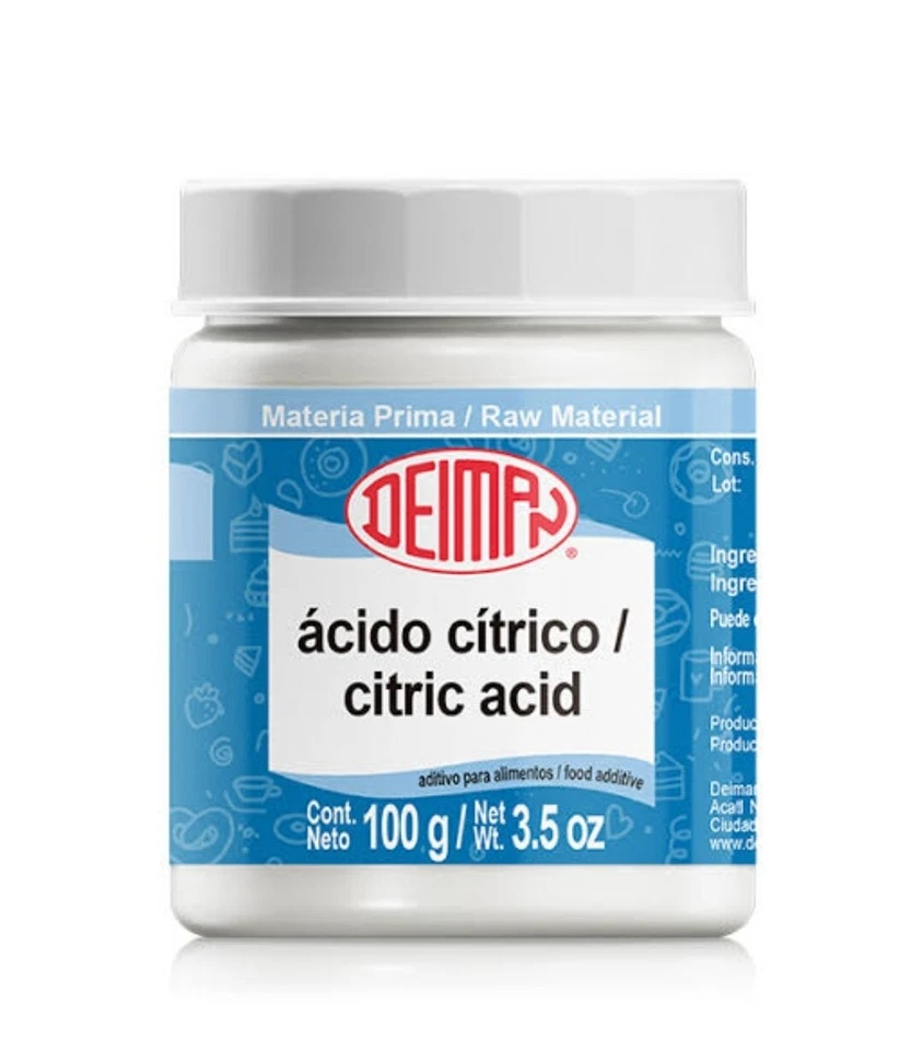 Aditivo alimentario Deiman Acido Citrico 100 g 3,5 oz  Foto 1 de 1
