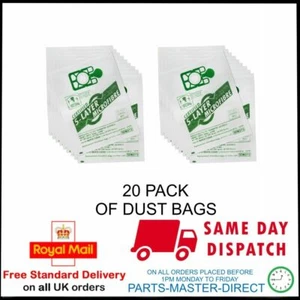 FITS ALL NUMATIC HENRY HVR200 & HETTY VACUUM CLEANER CLOTH DUST BAGS 20 PACK pmd - Picture 1 of 6