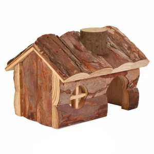 TRIXIE 6171 Hendrik Hamster House Untreated Wood Small Animal Gerbil Mouse 15cm - Picture 1 of 5