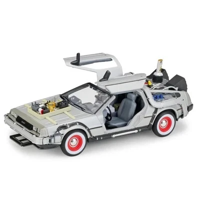 1:24 Model Car Delorean For Movie Back to The Future Part 3 DMC Metal Alloy Car - Image 1 of 4