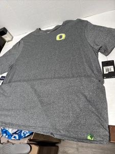 Nike Oregon Ducks Shirt Herren Größe 3XL grau gelb genäht Symbol T-Shirt neu mit Etikett Dri-Fit - Bild 1 von 7