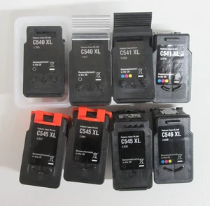 8x puste wkłady atramentowe Canon - 540XL, 541XL, 545XL, 546XL - Zdjęcie 1 z 1