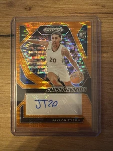 2024 Panini Prizm Draft Picks - Jaylon Tyson RC Auto Orange Pulsar 20/49 - Bild 1 von 2