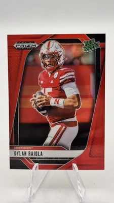 Selecciones del draft de Panini Prizm 2025 - prospecto clasificado Dylan Raiola #158 Red Prizm/399 Foto 1 de 2