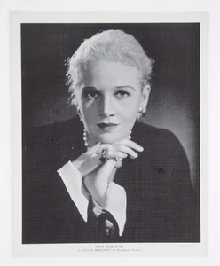 Ann Harding 8x10 B&W Linen Textured Photo Peter Ibbetson Vtg 1935 - Picture 1 of 2