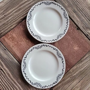 2 Vtg Mayer Dalton 6 7/8" Dessert Bread plates 40s Beaver falls PA Restaurant - Picture 1 of 12