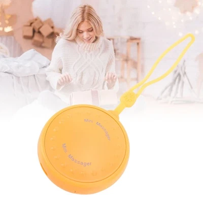 Handheld Vibration Stress Toy with 265 Colour LEDs Rechargeable Portable Orange - Bild 1 von 4