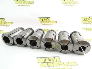 6 HARDINGE 2J HEX COLLETS 11/16" TO 1" SIZE RANGE - Picture 1 of 9