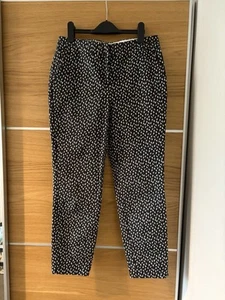 Monsoon Women’s Smart Chino Patterned Trousers Size 10 - Picture 1 of 5