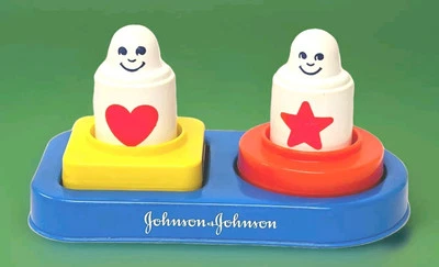 Vintage Johnson and Johnson Playpath Fitting Forms Child Development Bath Toy - Image 1 of 3