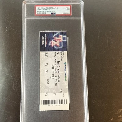 Joe Musgrove No Hitter Full Ticket PSA 7 - Image 1 of 4