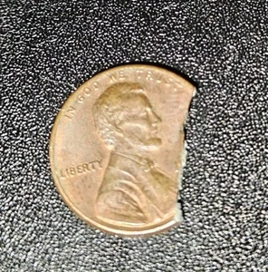 Lincoln Wheat Cent / Penny - Double Clipped Planchet Error No date  - Picture 1 of 4
