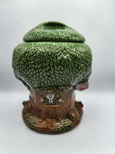 Vintage 1981 McCoy Keebler Tree House Cookie Jar with Ernie The Elf. EUC 10" - Bild 1 von 12