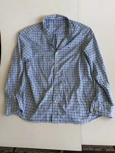 Hombre Azul Cuadros Vineyard Vines Performance Manga Larga Botón Abajo Grande - Imagen 1 de 12