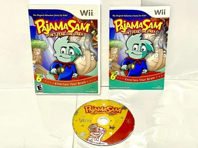 Pajama Sam Don't Fear the Dark COMPLETE - TESTED WORKS CIB w Manual Nintendo Wii - Image 1 of 4