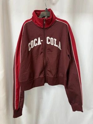 COCA-COLA Talla Pequeña Mujer Chándal Suave Cremallera Chaqueta Corta B48 Foto 1 de 3
