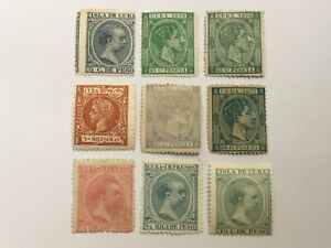  old stamps  CARIBBEAN   x  9