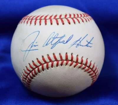 Jim Catfish Hunter Beckett BAS Autograph National League Signed Baseball - Image 1 of 2