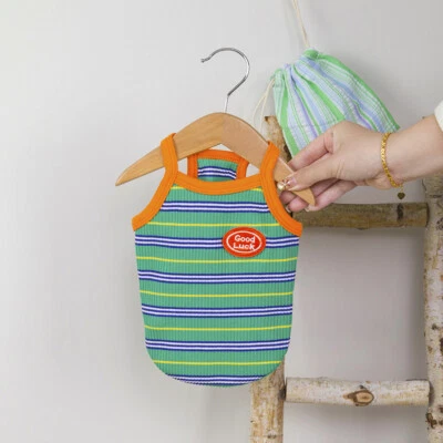 Dog Vest Shirt Sleeveless Small Puppy Apparel Pet Cat Summer Suspender T-Shirt↔ - Image 1 of 4