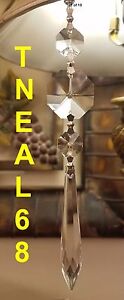 SPECIAL 6 REAL CRYSTAL U-drop Light Magnetic Icicles  Chandelier  Wedding AAA