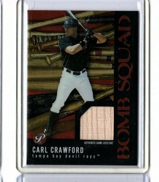 2003 TOPPS PRISTINE Bomb Squad CARL CRAWFORD PBS-CC Tampa bay Rays - Image 1 of 2
