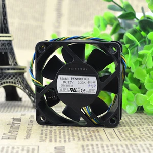 2pcs Foxconn PVA060F12H fan 12V 0.20A 4pin PWM 6020 - Picture 1 of 1