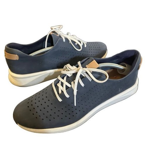 Scarpe Clarks Un Rio Cravatta Oxford Blu Navy Casual Scarpe da Ginnastica Sportive Taglia 8 5