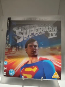 SUPERMAN IV THE QUEST FOR PEACE 4K UHD ULTRA HD BLU-RAY *4K DISC & COVER ONLY* - Picture 1 of 2
