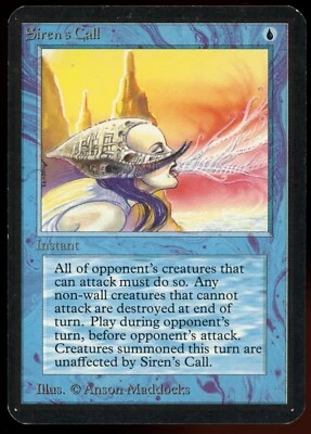 1993 MTG Magic the Gathering Card Alpha Siren's Call NM- Gaming Card TCG - Image 1 of 2