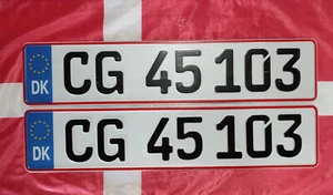 Used Denmark License Plates - replicas - Picture 1 of 1