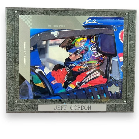 VTG Jeff Gordon #24 Racing NASCAR Upper Deck 13x10” Plaque Wall Hanging Picture Cover