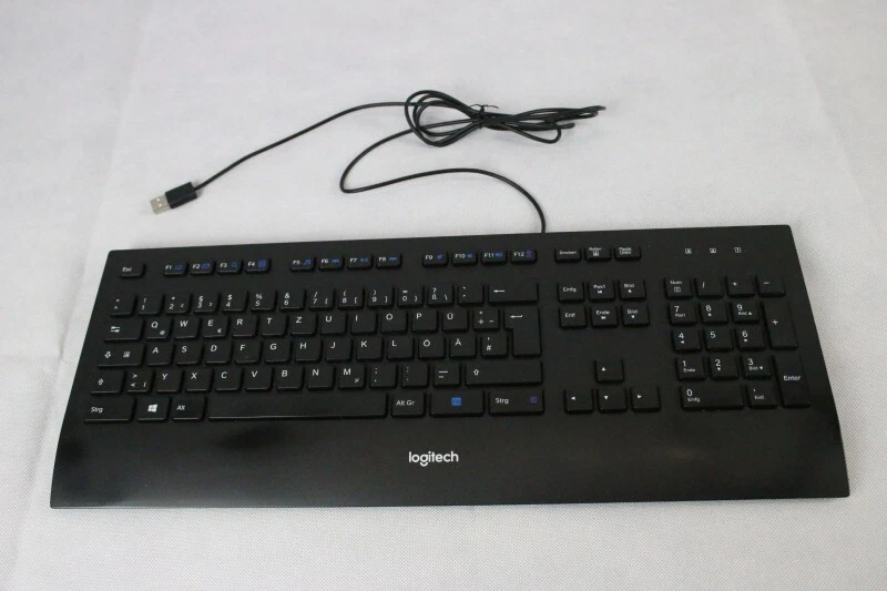 Logitech K280e QWERTZ USB Kabel Tastatur Deutsch Schwarz German Keyboard Black - Bild 1 von 1