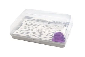 BranQ - Home essential Récipient à gâteau rectangulaire en plastique PP avec ... - Picture 1 of 4
