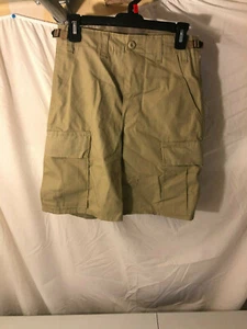 Pantalones Cortos Carga Nuevos Sin Etiquetas Para Hombres Clima Caliente Beige Tostado Estilo Militar Botones X Pequeños  - Imagen 1 de 12
